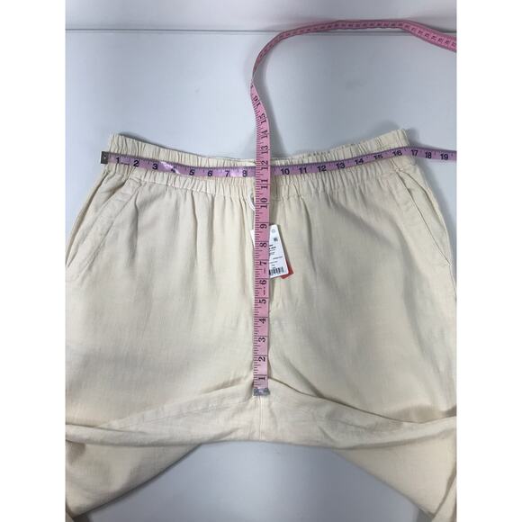 New Marine Layer Women's L Elle Relaxed Pull On Pants Cotton Vacation Travel - Picture 14 of 15